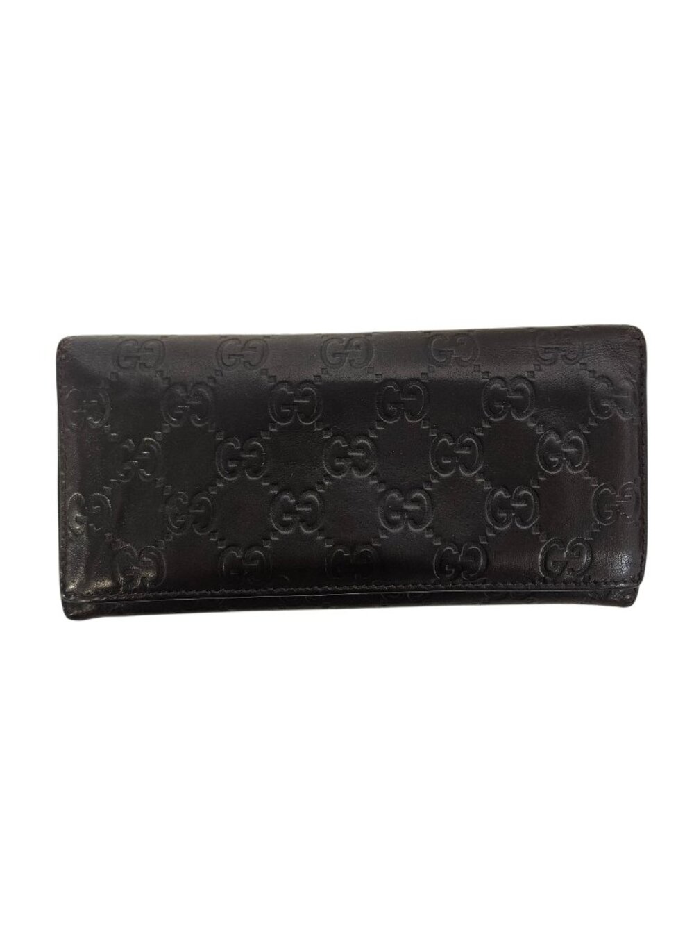 GG Continental Long Wallet in Brown